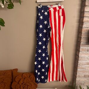FRENCH DRESS’N Star-Spangled Flare Pants